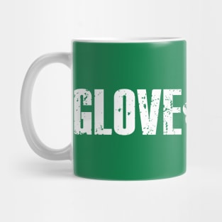 Gloveaholic Shamrock (white text) Mug